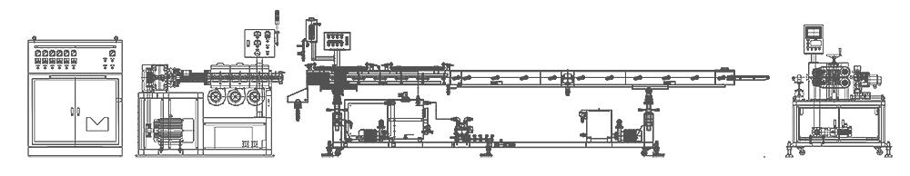 Everplast EMS-45 Straw Extrusion Machine Line-Layout Drawing