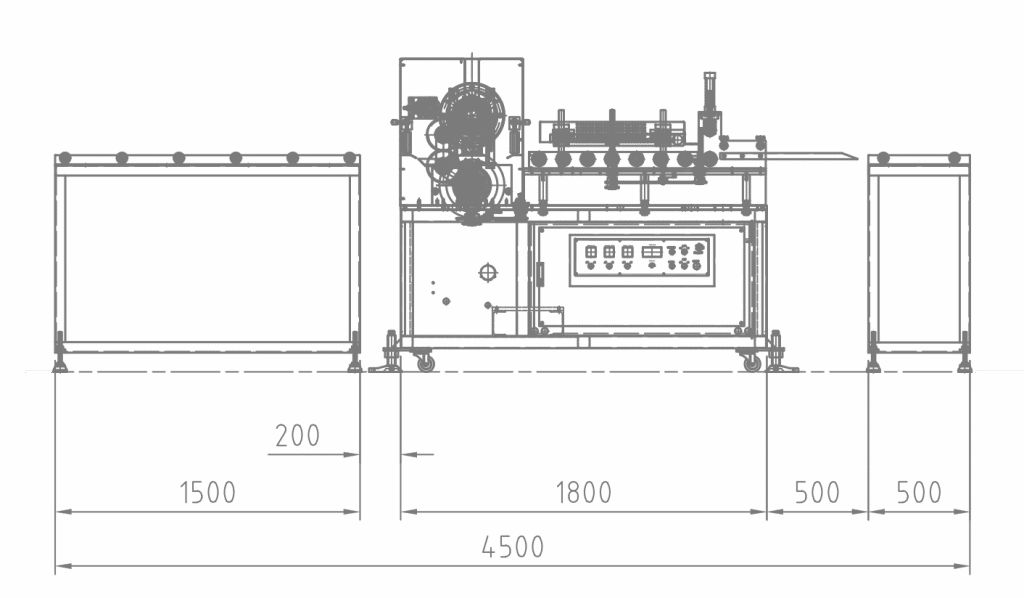 Everplast WPC Embossing Machine-Layout Drawing