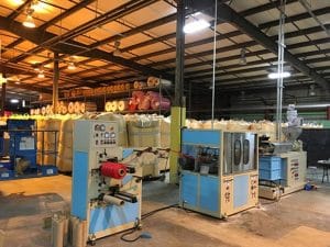 Case EM–NT55 Stretched Net Extrusion Line