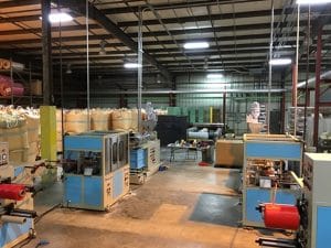 Case EM–NT55 Stretched Net Extrusion Line