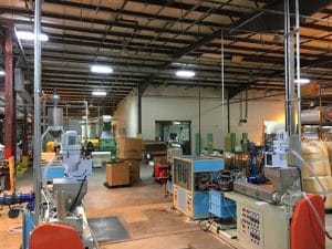 Case EM–NT55 Stretched Net Extrusion Line