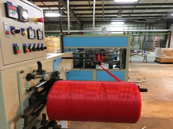 Case EM–NT55 Stretched Net Extrusion Line