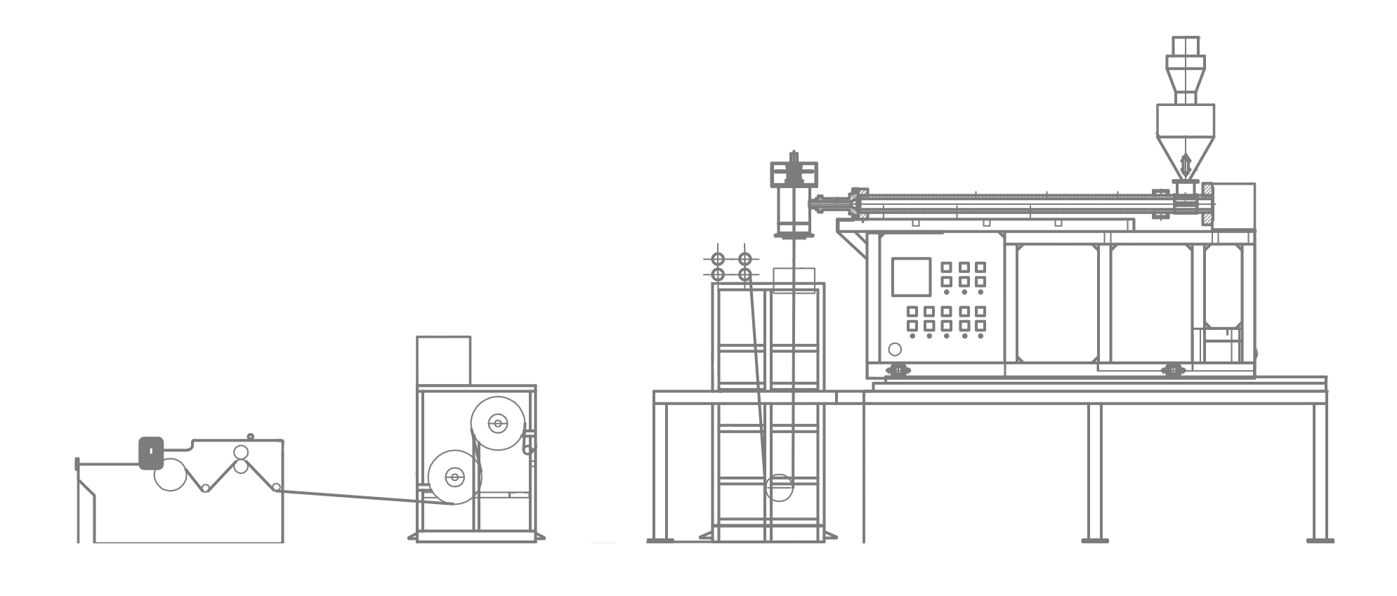 Plastic extrusion machine line Insect Net Taiwan Everplast