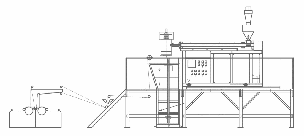 Multifunctional Square Net Machine Line Layout