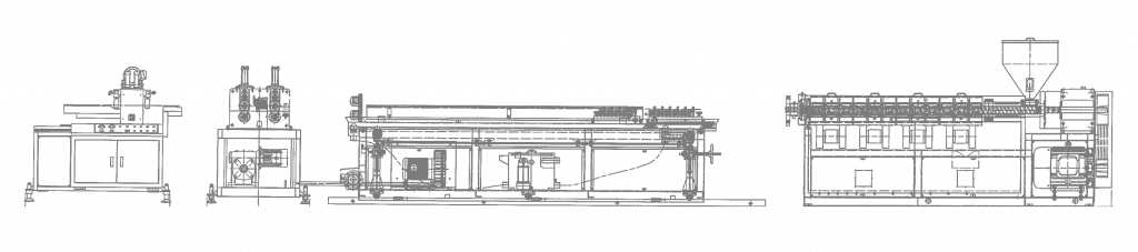 PE Water Stop Machine Line Layout