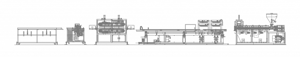 PS Foam Decoration Profile Machine Line Layout