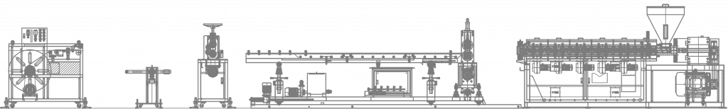 PVC Strip Curtain Machine Line Layout