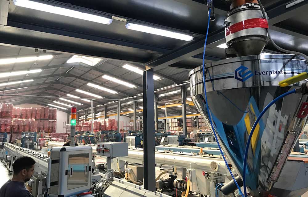 pipe application pe steel wire pipe machine line