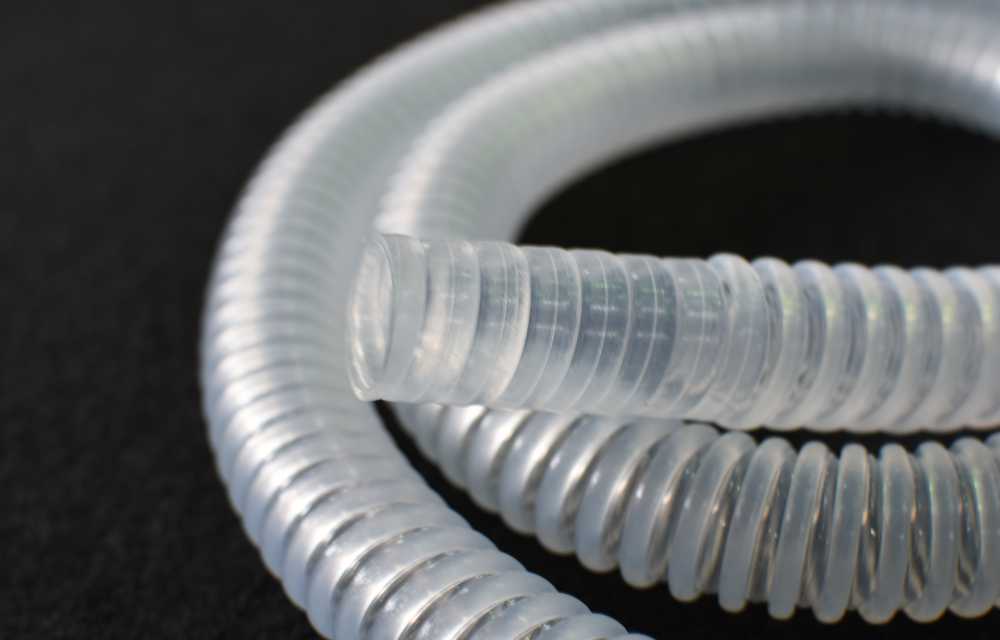 PVC Breathing Spiral Medical Tube
