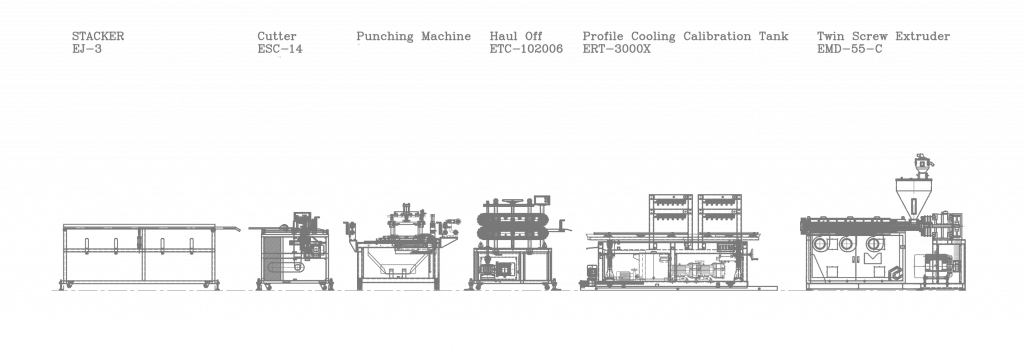 cement strip machine line