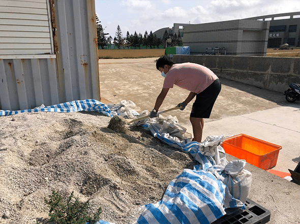 Waste oyster shell × cement 3D printer