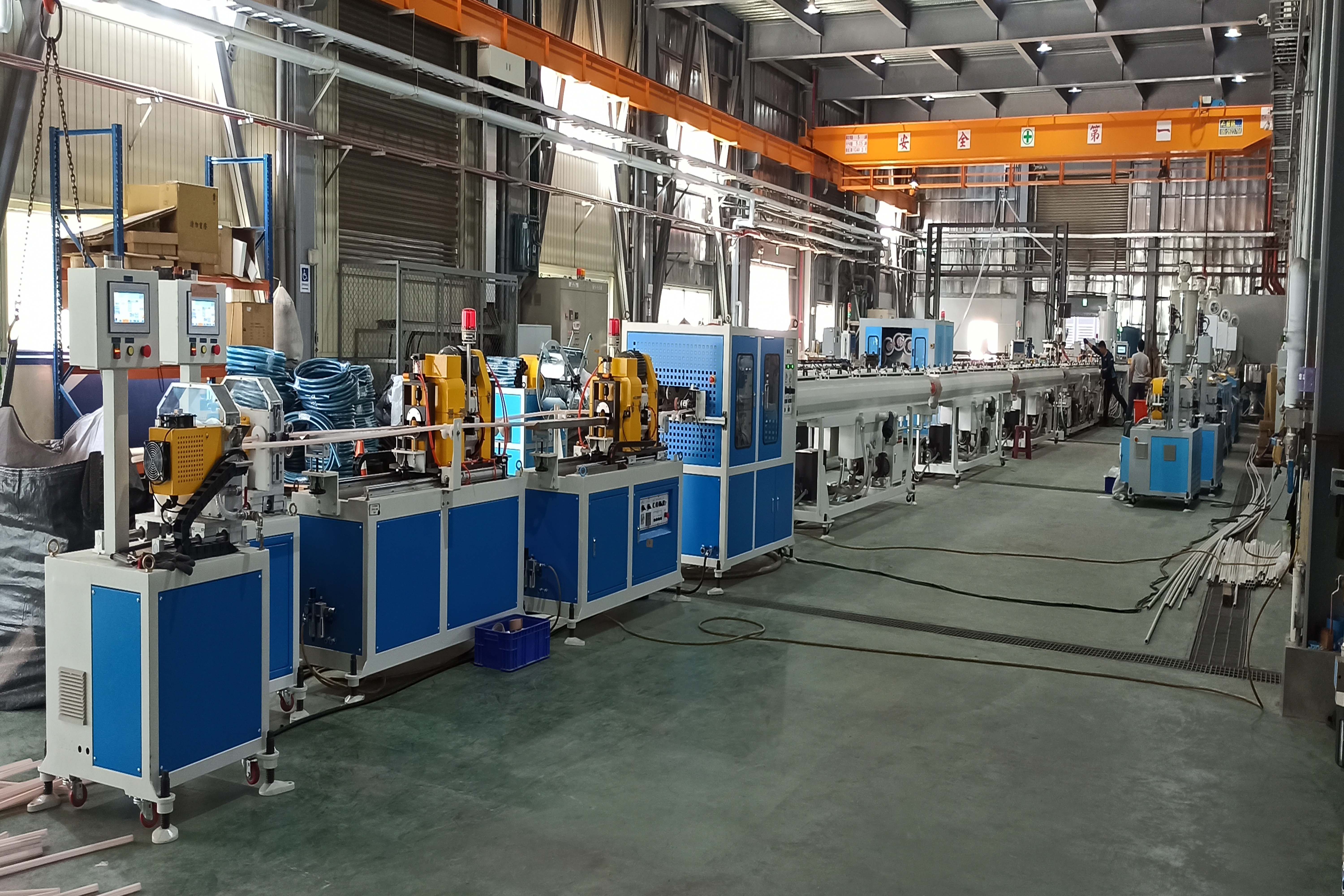 HDPEPPR Pipe (OD20-63mm) Dual Output Extrusion Line (1) HDPE PPR Pipe (OD20-63mm) Dual Output Extrusion Line