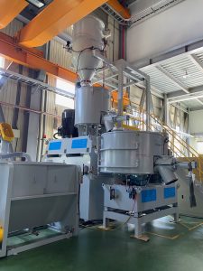 PVC Compound Extruder Line with PVC Mixer System