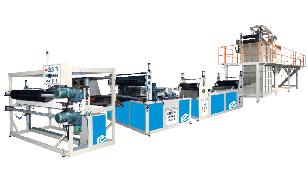STRETCHED SQUARE PACKAGE NET MACHINE LINE